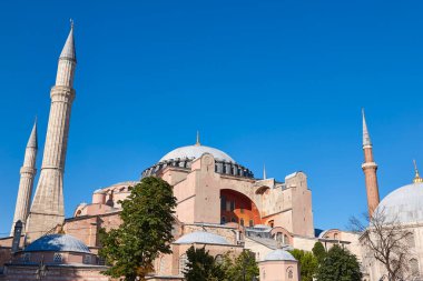 Sofia mosque. Istanbul architecture landmark. Ancient byzantine temple. Turkey