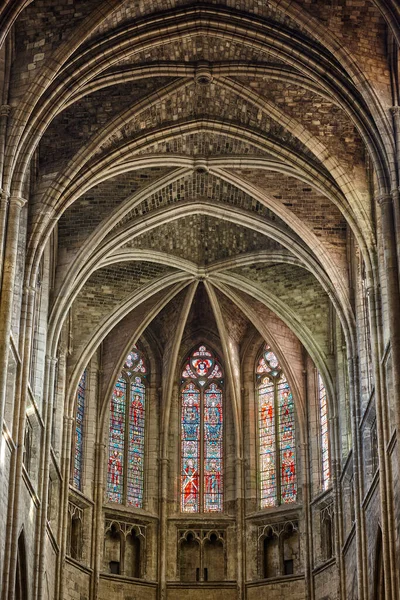 Ősi Szent Andre Katedrális Bordeaux Belvárosában Aquitaine Franciaország — Stock Fotó
