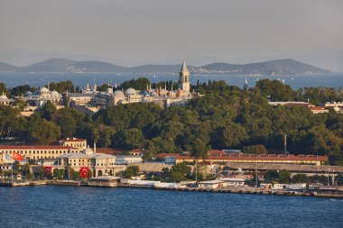 İstanbul 'da Topkapı Sarayı ve Boğazı. Osmanlı İmparatorluğu. Türkiye