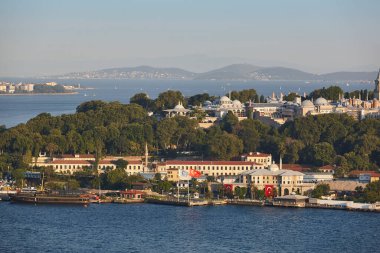 İstanbul 'da Topkapı Sarayı ve Boğazı. Osmanlı İmparatorluğu. Türkiye