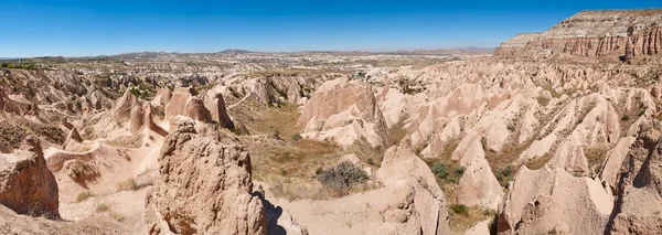 Panoramic View Rock Formation Cappadocia Rose Valley Goreme Turkey — Stock Photo, Image