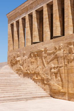 Ataturk mausoleum in Ankara. Building landmark in Turkey