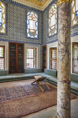 Palace Topkapi in Istambul. Ahmet III library building. Turkish landmark