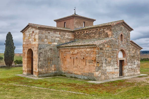 stock image Medieval chapel. San Pedro de la Nave. Campillo, Zamora, Spain