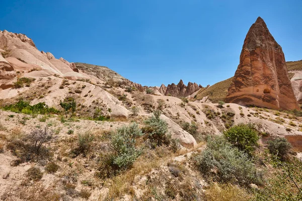 Rose Valley View Picturesque Rock Formation Cappadocia Landmark Turkey — Stockfoto