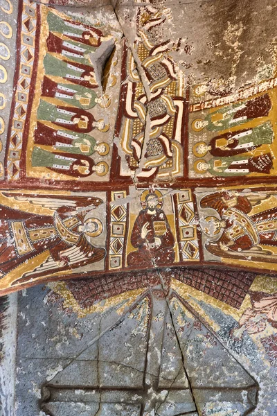 在Ihlara山谷洞穴里的Fresco绘画 苏姆布鲁教堂土耳其Cappadocia — 图库照片