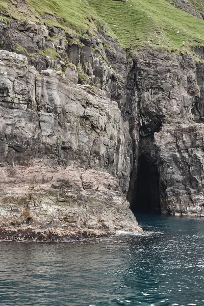 Färöarna Klippor Och Grottor Vestmanna Område Streimoy Island — Stockfoto