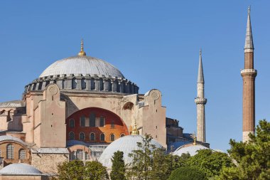 Sophia Camii. İstanbul mimarisi tarihi eser. Eski Bizans tapınağı. Türkiye