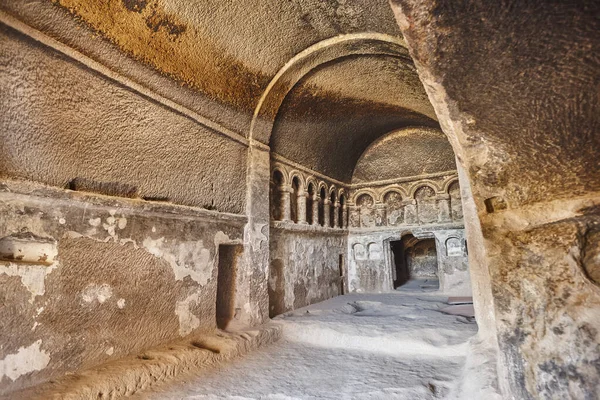 Ancient Church Excavated Rock Ilhara Valley Selime Turkey — Foto de Stock