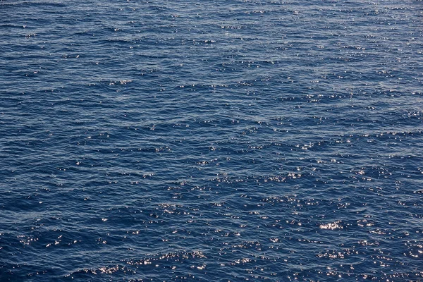 Fondo Blu Del Mare Onde Marine Sullo Sfondo Marino — Foto Stock