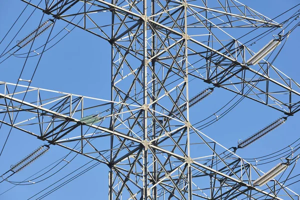 Stroomlijn Toren Energie Industrie Industriële Elektriciteitstransmissie Hernieuwbare Productie — Stockfoto
