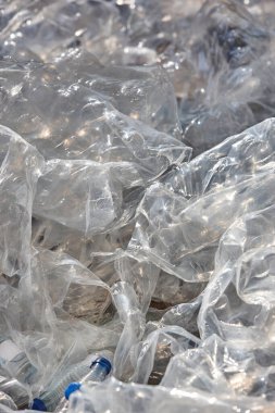 Plastik atık. Tek kullanımlık yönetim. PVC kirliliği. Küresel uyarı Çevre endüstrisi