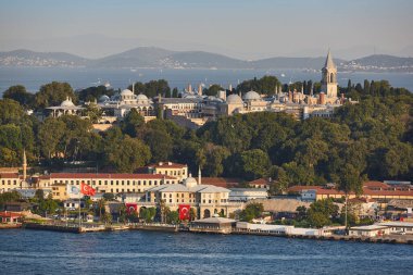 İstanbul 'da Topkapı Sarayı ve Boğazı. Osmanlı İmparatorluğu. Türkiye