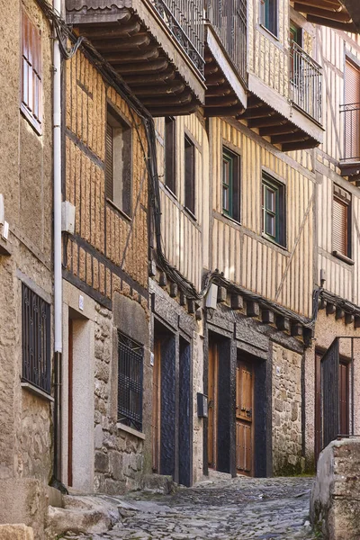 Alberca Традиционная Средневековая Деревня Каменными Домами Саламанка Испания — стоковое фото