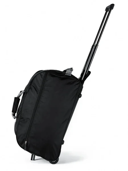 Reisetasche Mit Rädern Vereinzelter Weißer Hintergrund Gepäck — Stockfoto