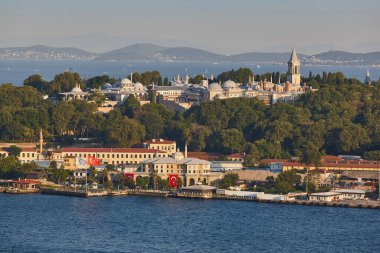 İstanbul 'da Topkapı Sarayı ve Boğazı. Osmanlı İmparatorluğu. Türkiye