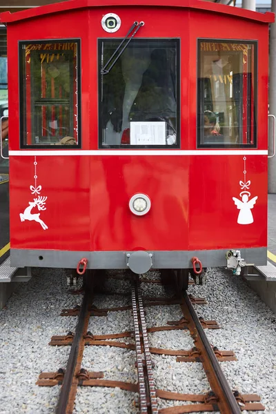 Estrada Ferro Carroça Schafberg Trem Montanha Pitoresco Salzburgerland Áustria — Fotografia de Stock