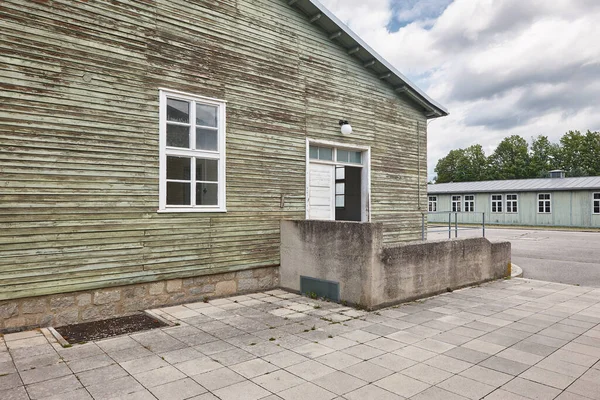 Die Gedenkstätte Mauthausen Kasernen Und Appellplatz Österreich lizenzfreie Stockfotos