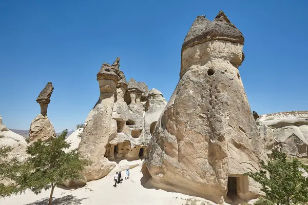 Живописные Скальные Образования Долине Пасабага Геологическая Достопримечательность Турции — стоковое фото