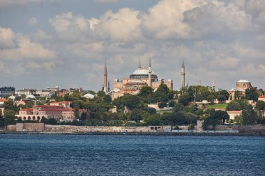 Ayasofya ve Boğaz İstanbul 'da. Sultanahmet. Türkiye