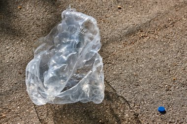 Plastik atık. Tek kullanımlık yönetim. PVC kirliliği. Küresel uyarı Çevre endüstrisi