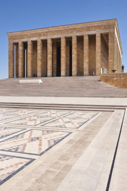 Ataturk mausoleum in Ankara. Building landmark in Turkey