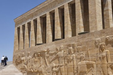 Ataturk mausoleum in Ankara. Building landmark in Turkey