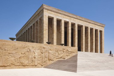 Ataturk mausoleum in Ankara. Building landmark in Turkey