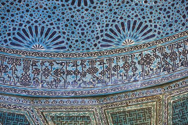 Dekoratif duvar fayansları. Selkuj dönemi. Alaedin Camii. Konya, Türkiye