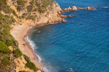Girona 'da Akdeniz kıyısında. Senyor Ramon Koyu. Katalonya, İspanya