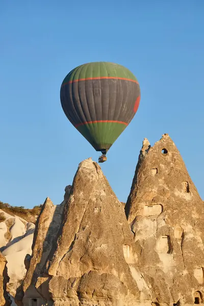 stock image Balloons in love valley, Cappadocia. Spectacular flight in Goreme. Turkey