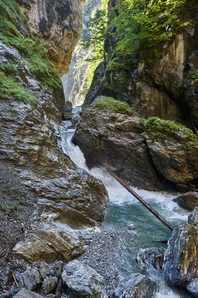 stock image Liechtenstein gorge and river. Hanging corridor. Salzburg state. Austria