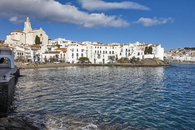 Kadavra 'nın Akdeniz köyü. Costa Brava, Girona. İspanya