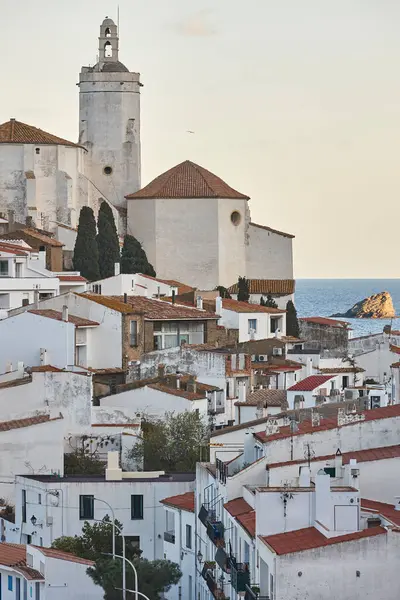 Kadavra 'nın Akdeniz köyü. Costa Brava, Girona. İspanya