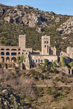 Sant Pere de Rodes Manastırı. Costa Brava. Girona, Katalonya. İspanya