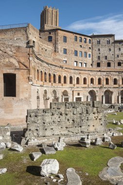 Trajans forumu Roma şehir merkezindeki tarihi arkeolojik alan. İtalya