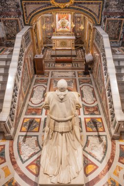 Saint Mary Bazilikası iç mekan. Paleohristiyan Bazilikası. Roma, İtalya