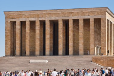 Ataturk mausoleum in Ankara. Building landmark in Turkey