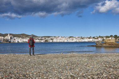 Kadavra 'nın Akdeniz köyü. Costa Brava, Girona. İspanya