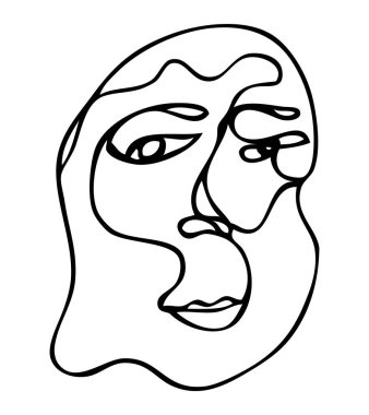 Kadın Yüzlü - Satır Sanatı - Sugeng 03 04