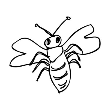 Basit vektör çizimi. Tek çizgi sanat, sürekli. 