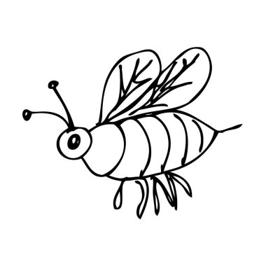 Basit vektör çizimi. Tek çizgi sanat, sürekli. 