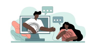 Psikolojik online danışmanlık kavramı. Çevrimiçi psikolojik yardım hizmeti