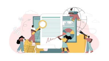 Sözleşmenin imzalanması, anlaşma, sözleşme, iş adamları bir anlaşma yapar..