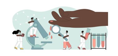  Tıbbi kan testi. Kimyasal laboratuvar analizi.