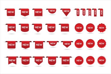 YENİ kırmızı fiyat etiketleri etiketleri ve kurdeleler büyük koleksiyonu 