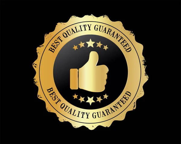 Calidad Premium Mejor Calidad Insignia Garantizada — Vector de stock