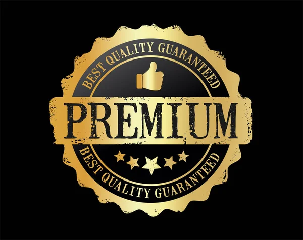 Premium Kwaliteit Beste Kwaliteit Gegarandeerde Badge — Stockvector