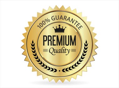 Beyaz arkaplanda izole edilmiş birinci sınıf kalite simge vektör çizimi 