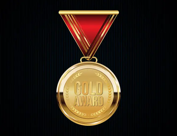 Obrázek Vektoru Zlaté Medaile Royalty Free Stock Vektory